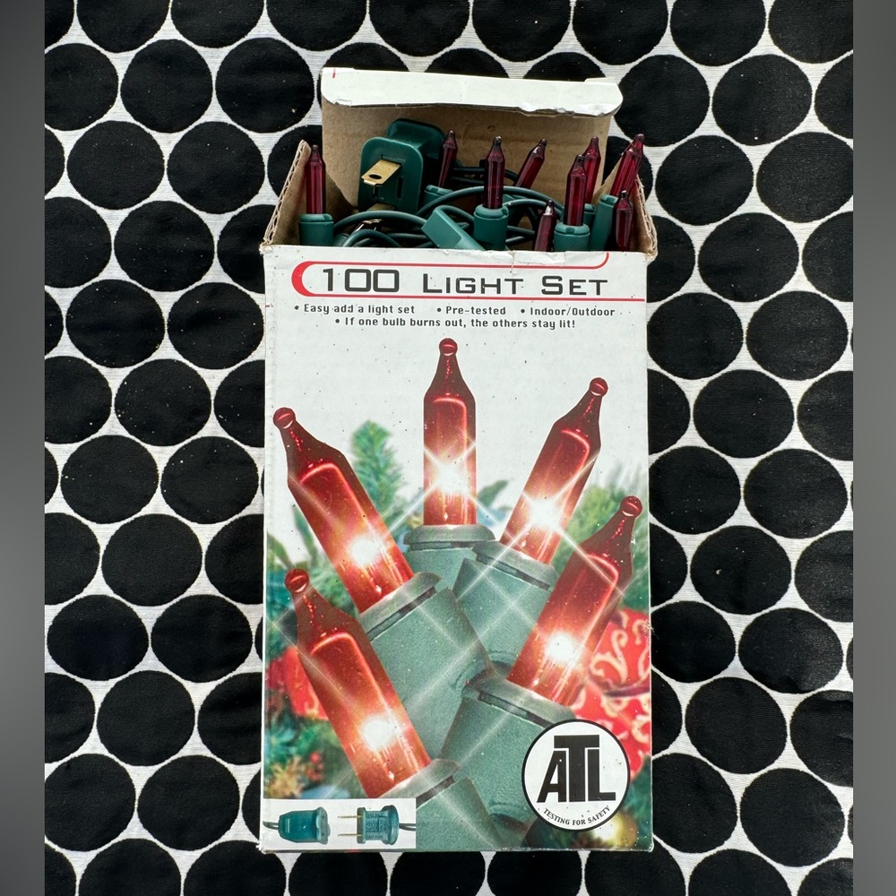 100 Light Set for Christmas tree decoration